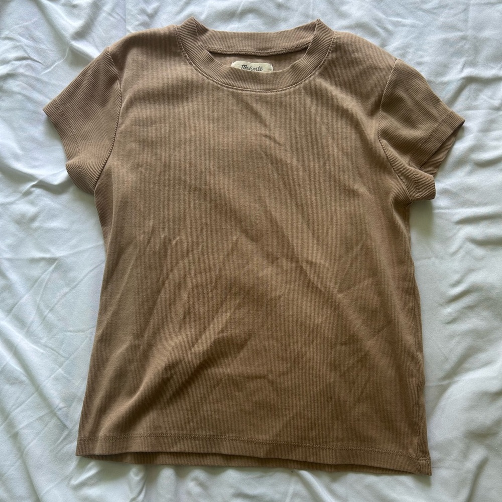 Madewell Tan Short Sleeve Tee